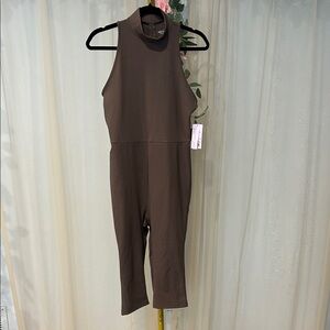 Wild Fable High-Neck Gray Jumpsuit